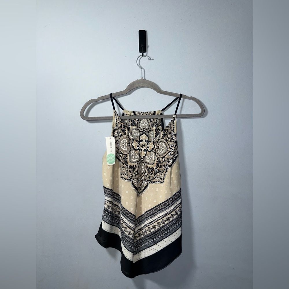 Fortune + Ivy Saira Handkerchief Blouse Tank Size Small NWT boho festival